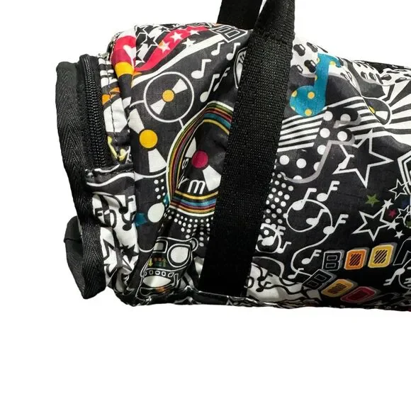 LeSportsac Vintage Anne Boombox Mini Duffle Bag Retired Print - Picture 4 of 5